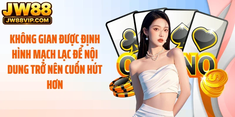 Không gian được định hình mạch lạc để nội dung trở nên cuốn hút hơn